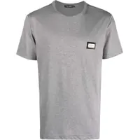Tricouri Cotton T-Shirt With Logo Plaque Barbati