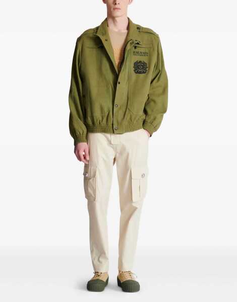 Pantaloni casual Balmain Cotton Cargo Pants BEIGE Barbati (BM 18297040) 2