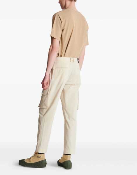 Pantaloni casual Balmain Cotton Cargo Pants BEIGE Barbati (BM 18297040) 4