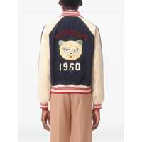 Bomber jacket pentru Barbati - Bomber jacket Valentino Garavani Wool And Cotton Bomber Jacket With Vlogo And Chat De La Maison Patch MULTICOLOUR Barbati (BM 18297046) - B-mall.ro