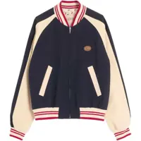 Bomber jacket Wool And Cotton Bomber Jacket With Vlogo And Chat De La Maison Patch Barbati