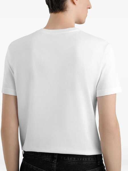 Tricouri Dolce & Gabbana Cotton T-Shirt With Print WHITE Barbati (BM 18297058) 4