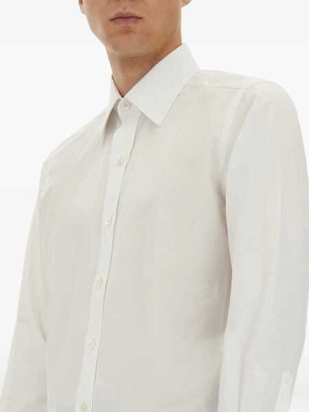 Camasi casual Tom Ford Slim Fit Poplin Shirt WHITE Barbati (BM 18297061) 4