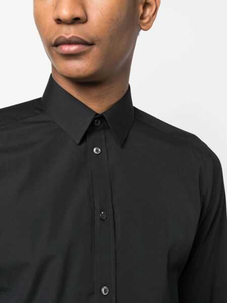 Camasi casual Dolce & Gabbana Gold Fit Cotton Shirt BLACK Barbati (BM 18297073) 5