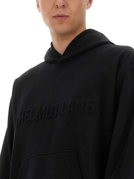 Bluze de trening HELMUT LANG Sweatshirt With Embossed Logo BLACK Barbati (BM 18297082) 4
