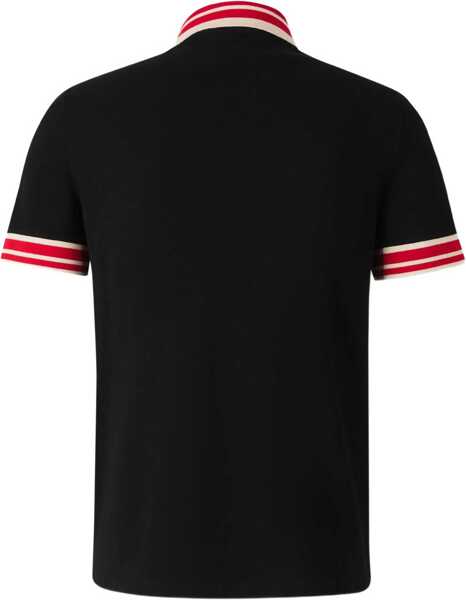 Tricouri Polo Valentino Garavani Cotton Pique Polo Shirt With Vlogo Patch BLACK Barbati (BM 18297097) 2
