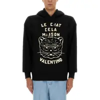 Bluze de trening Cotton Sweatshirt With "Chat De La Maison" Patch Barbati