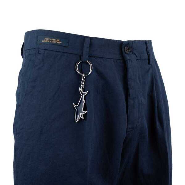 Pantaloni Paul&Shark Paul & Shark Linen And Cotton Bermuda Shorts With Darts BLUE Barbati (BM 18298473) 3