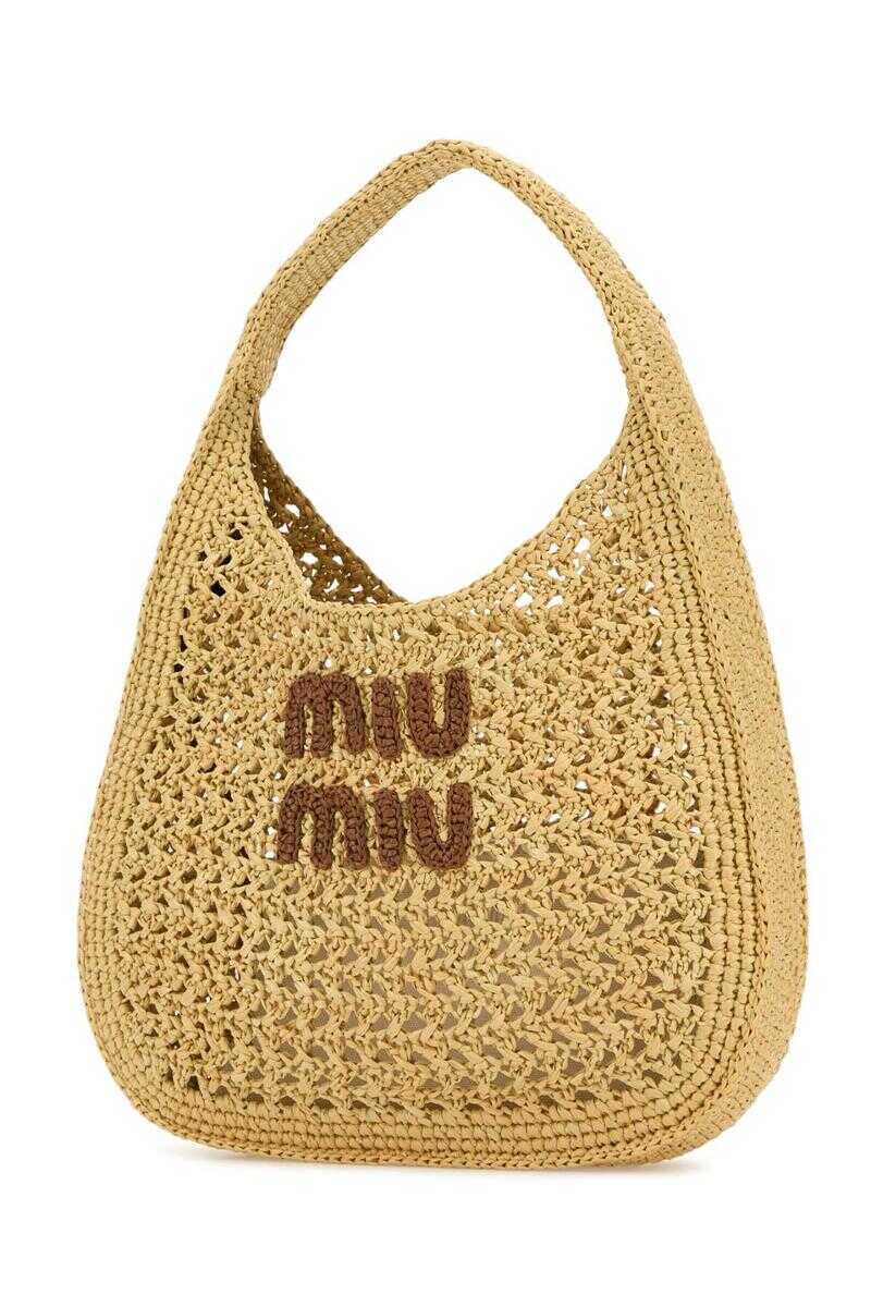 Genti de mana Miu Miu Miu Miu Handbags. BEIGE O TAN Femei (BM 18298851) 2