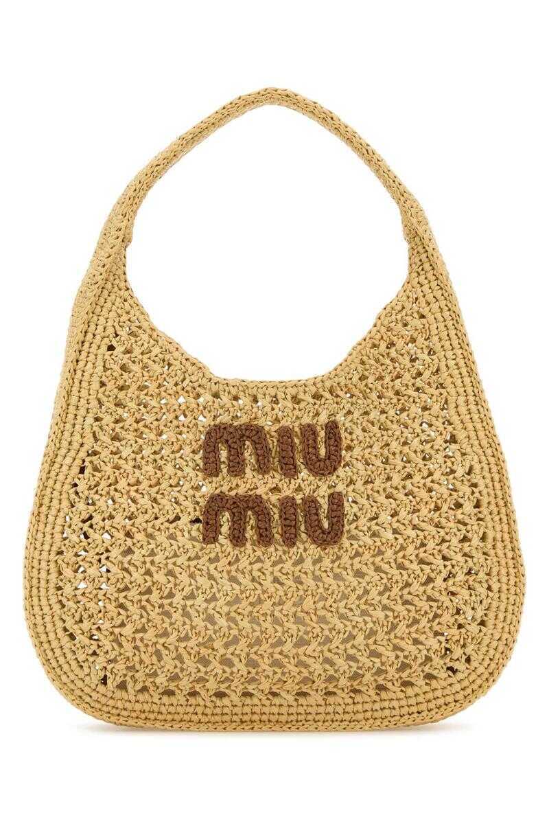 Genti de mana Miu Miu Miu Miu Handbags. BEIGE O TAN Femei (BM 18298851) 1