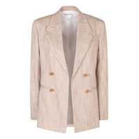 Geci Bottega Veneta Double-Breasted Viscose And Silk Jacket Femei
