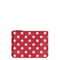 Genti de mana Comme Des Garçons Logo Detail Flat Leather Pouch Barbati