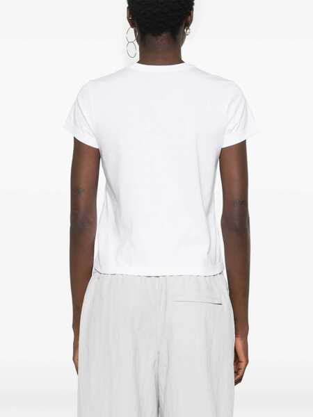 Tricouri Alexander Wang Cotton crewneck t-shirt White Femei (BM 18300288) 4