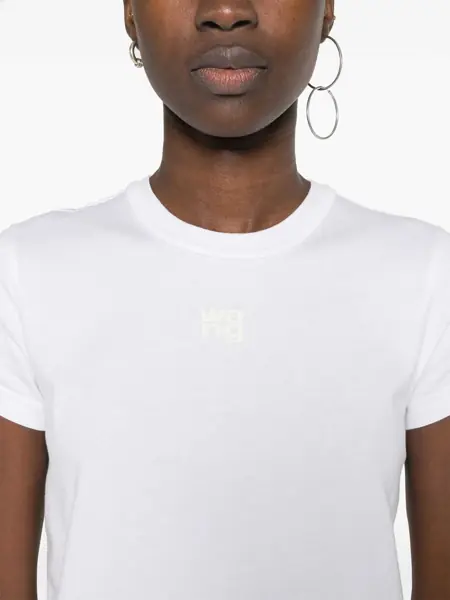 Tricouri Alexander Wang Cotton crewneck t-shirt White Femei (BM 18300288) 5