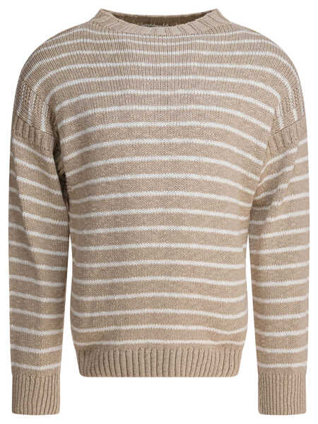 Pulovere Alex Mill Harbor crewneck sweater Beige Barbati (BM 18300297) 1