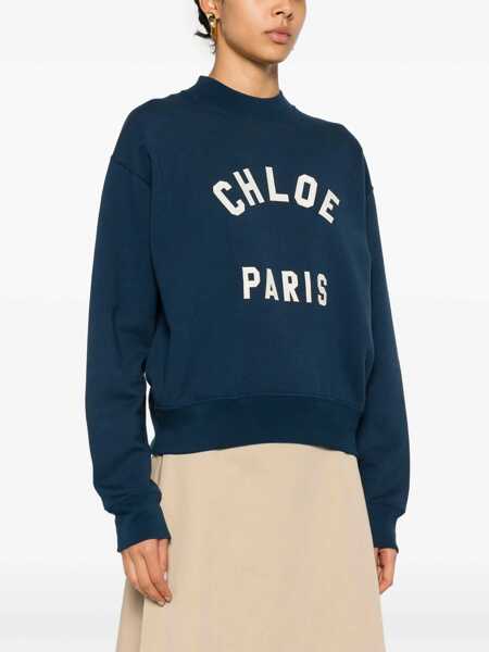 Hanorace Chloe Sweatshirt with logo Blue Femei (BM 18300324) 3