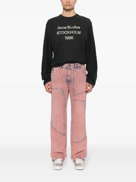 Tricouri Acne Studios T-shirts Black Femei (BM 18300330) 2