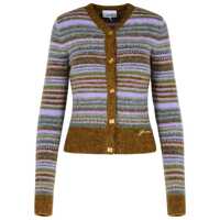 Cardigane Ganni Wool Striped Cardigan Femei