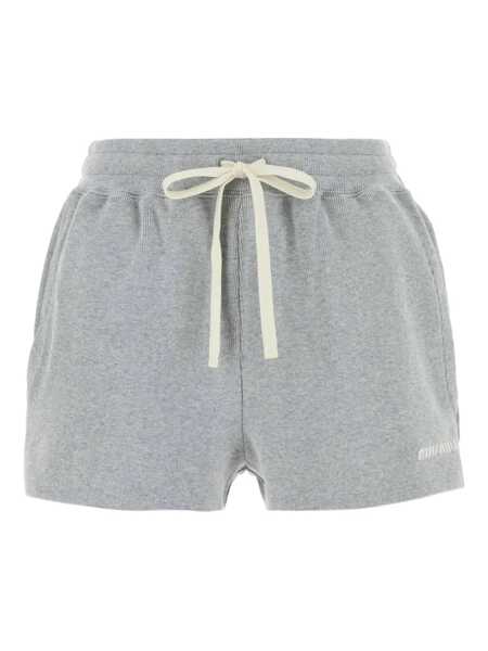 Pantaloni casual Miu Miu Miu Miu Shorts GREY Femei (BM 18301983) 1