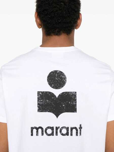 Tricouri Isabel Marant Zafferh T-Shirt WHITE Barbati (BM 18302107) 4