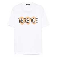 Topuri Versace Logo Print T-Shirt Barbati