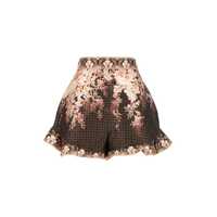 Pantaloni casual Zimmermann Printed Linen Blend Shorts Femei