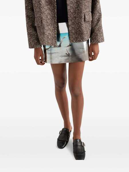 Fuste Prada Prada Skirts SILVER Femei (BM 18304146) 4