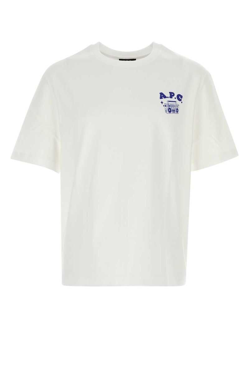 Topuri A.P.C. A.P.C. T-Shirts & Vests WHITE Barbati (BM 18304689) 1