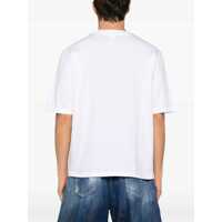 Tricouri DSQUARED2 pentru Barbati - Tricouri DSQUARED2 DSQUARED2 Logo Cotton T-Shirt WHITE Barbati (BM 18305415) - B-mall.ro