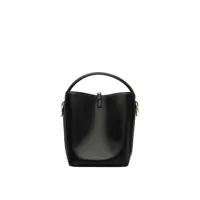 Genti de mana Saint Laurent Dama - Genti de mana Saint Laurent Saint Laurent Le 37 Leather Medium Bucket Bag Black Femei (BM 18305682) - B-mall.ro