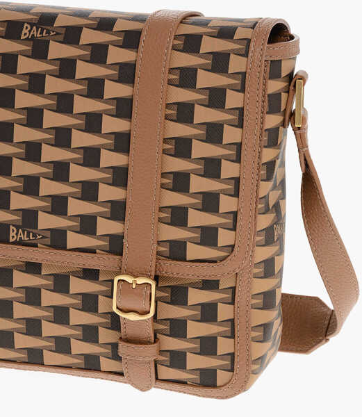 Genti tip postas Bally Geometric Patterned Eco-Leather Messenger Bag Brown Barbati (BM 18305743) 4