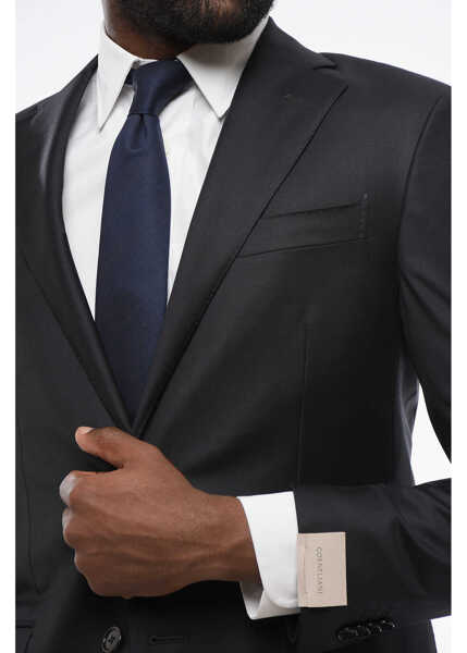 Sacouri CORNELIANI Cool Wool Blazer With Flap Pockets Midnight Blue Barbati (BM 18305752) 3