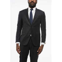 Sacouri Cool Wool Blazer With Flap Pockets Barbati