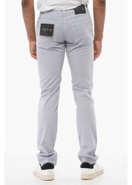 Pantaloni eleganti CORNELIANI Id Luxury Denim Ton-Sur-Ton Embroidered Denims Light Blue Barbati (BM 18305764) 2
