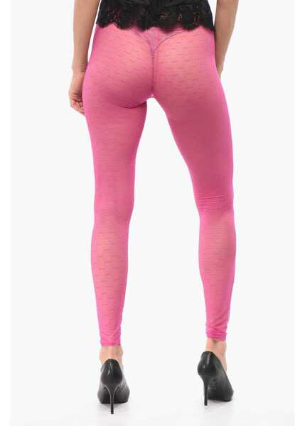 Sosete DSQUARED2 Monogram Lace Collant Pink Femei (BM 18305782) 2