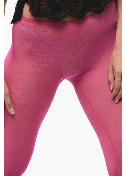 Sosete DSQUARED2 Monogram Lace Collant Pink Femei (BM 18305782) 3