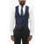 CORNELIANI Code Wool 4 Buttons Vest Blue