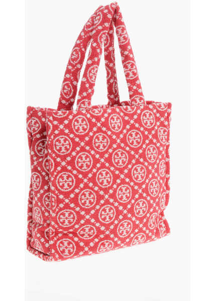 Genti de mana Tory Burch Monogram Terry Tote Bag Red Femei (BM 18305830) 2