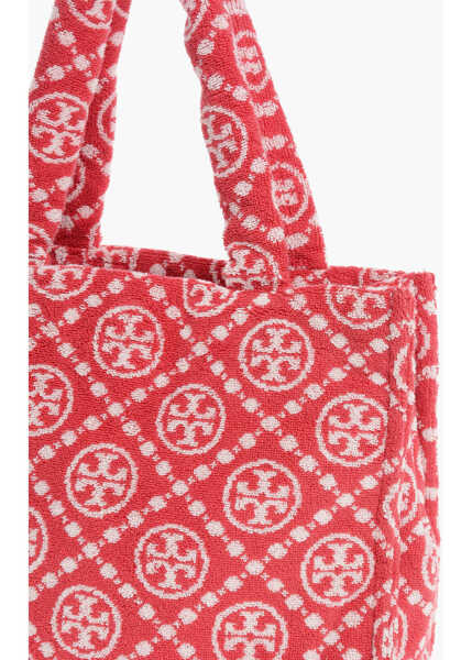 Genti de mana Tory Burch Monogram Terry Tote Bag Red Femei (BM 18305830) 3