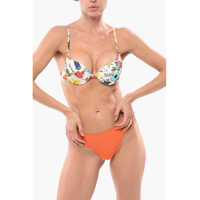 Sutiene Printed Microfiber Push-Up Bra Femei