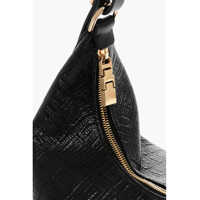 Genti de umar Givenchy Dama - Genti de umar Givenchy Embossed Eco-Patent Leather Hobo Bag Black Femei (BM 18305857) - B-mall.ro
