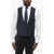 CORNELIANI Cc Collection Double Breasted Reward Wool Vest Blue