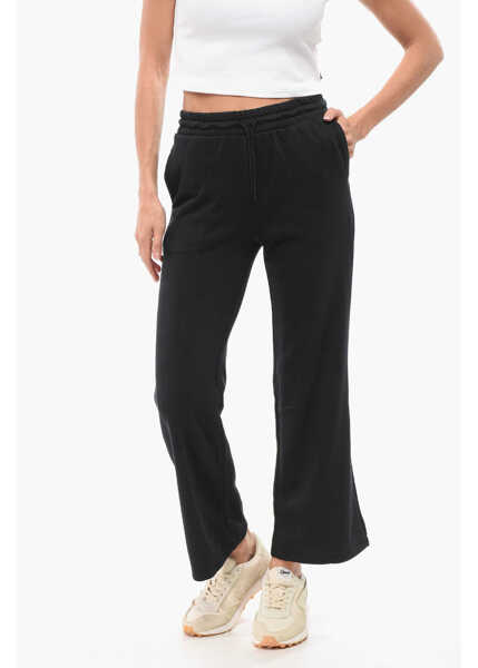 Pantaloni de trening Converse Solid Color Brushed Cotton Blend Joggers Black Femei (BM 18305938) 1