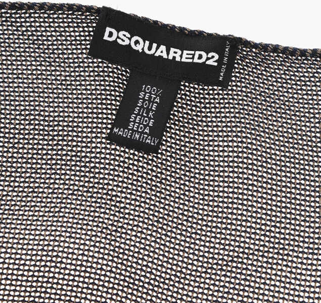 Esarfe DSQUARED2 Gauzed Silk Pocket Square Beige Barbati (BM 18305941) 3