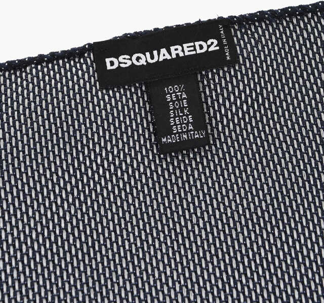 Esarfe DSQUARED2 Polka Dots Silk Pocket Square White Barbati (BM 18305962) 3