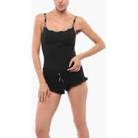 Sosete Stretch Cotton Tank Top With Logoed Details Femei