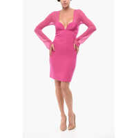 Rochii scurte Open Back A-Line Dress With Sheer Detail Femei