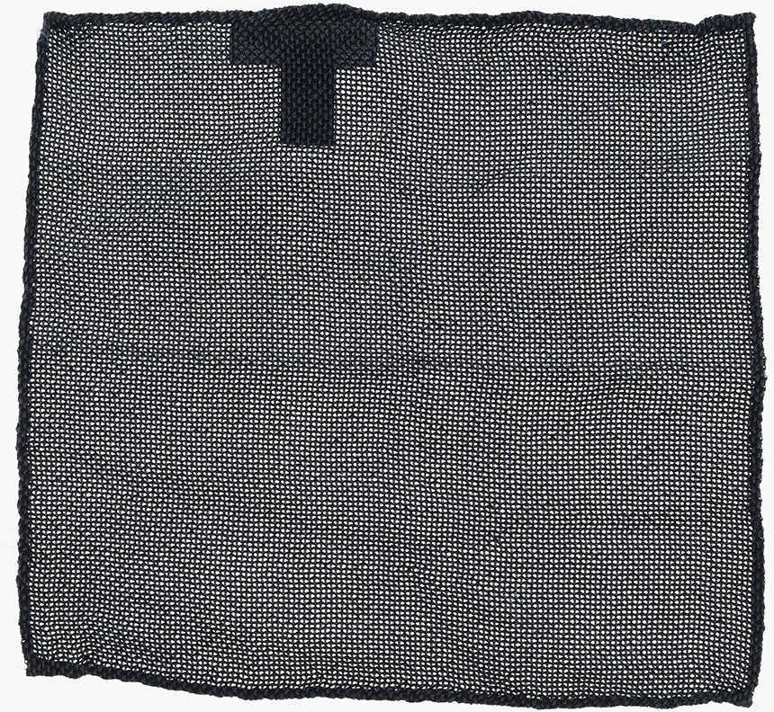 Esarfe DSQUARED2 Solid Color Gauzed Silk Pocket Square Blue Barbati (BM 18305998) 1