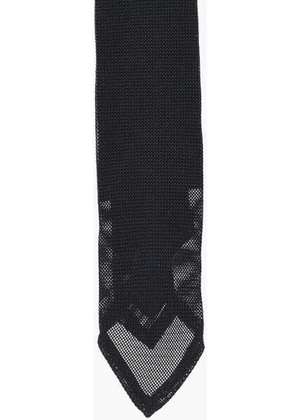 Cravate DSQUARED2 Gauzed Silk Tie Blue Barbati (BM 18306022) 2