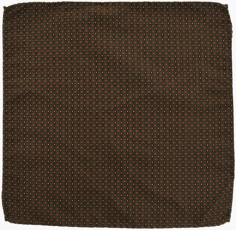 Esarfe DSQUARED2 Patterned Silk Pocket Square Red Barbati (BM 18306160) 1